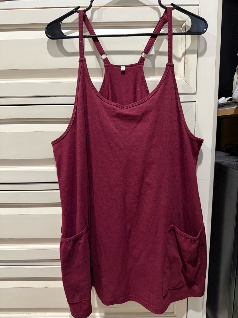 Women’s Burgundy Pocket Dress